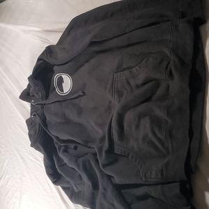 Custom black hoodie med